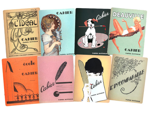 Lot of 8 French Notebook CAHIER Journals Diaries Mixed