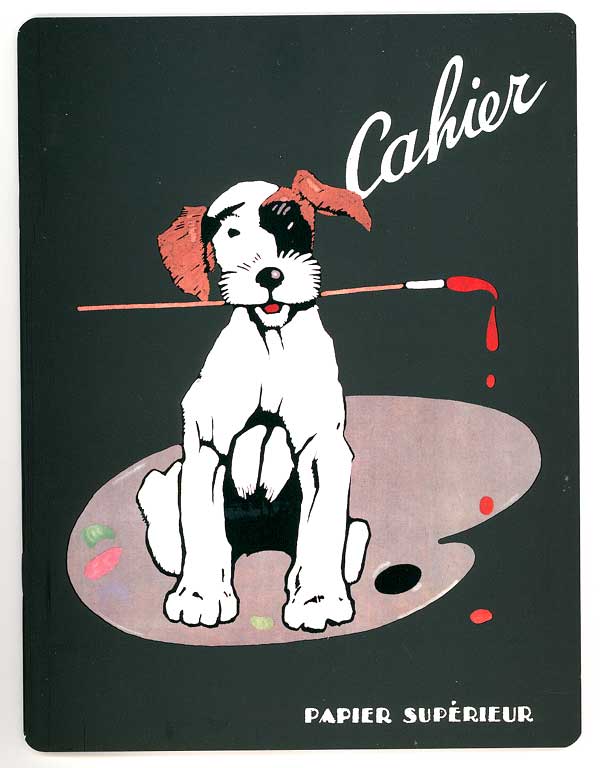Cute Artist Dog Blank Journal