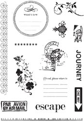 Making Memories - Passport - Clear stamps
