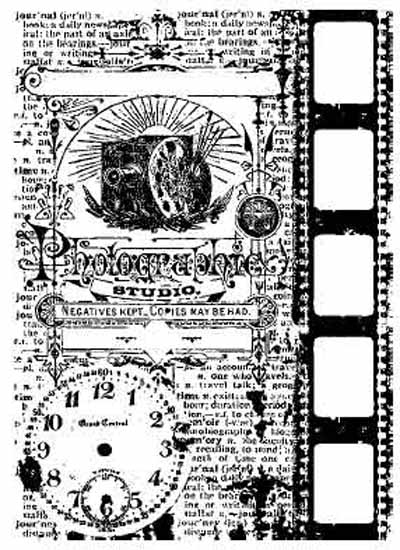 Tim Holtz ATC-Size Cling Mounted Stamp Photograph