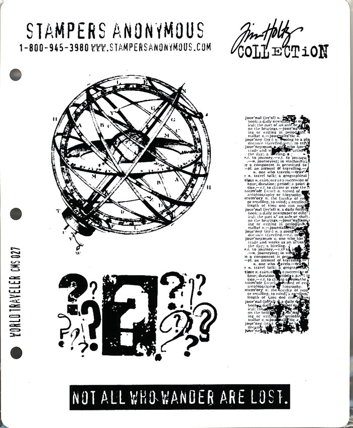 World Traveler Stamp Set by Time Holtz