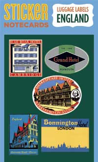 Sticker Notecard ENGLAND