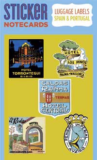 Sticker Notecard SPAIN PORTUGAL